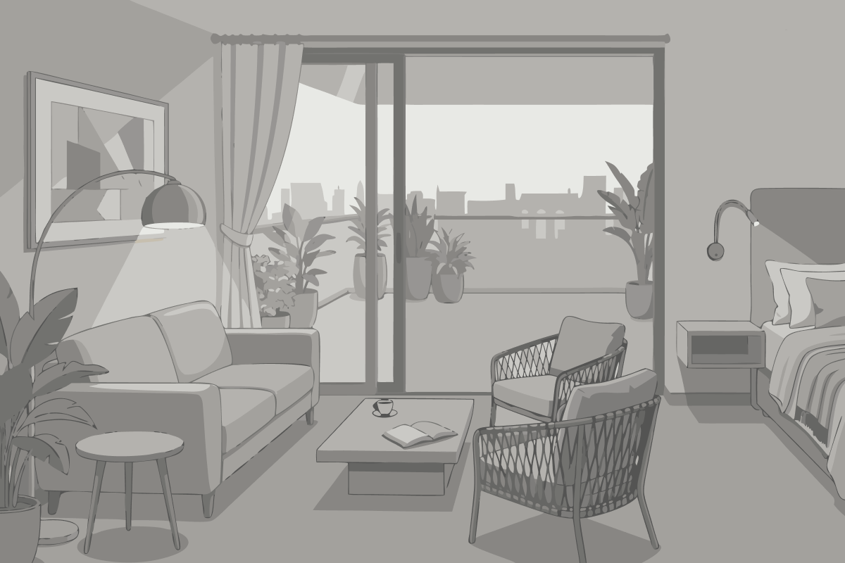 Appartamento con 2 Camere da Letto e Terrazza
