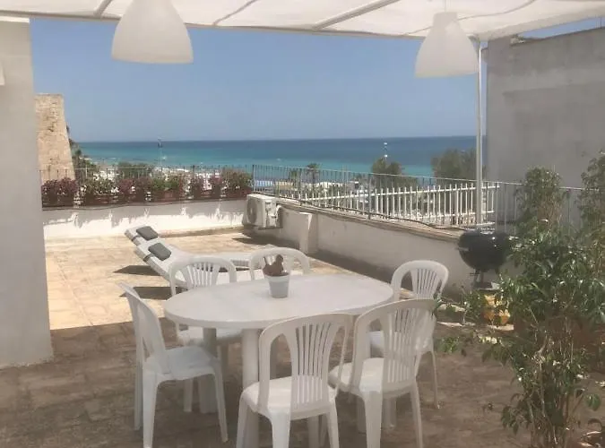 A 100metri dal mare difronte alla torre saracena.